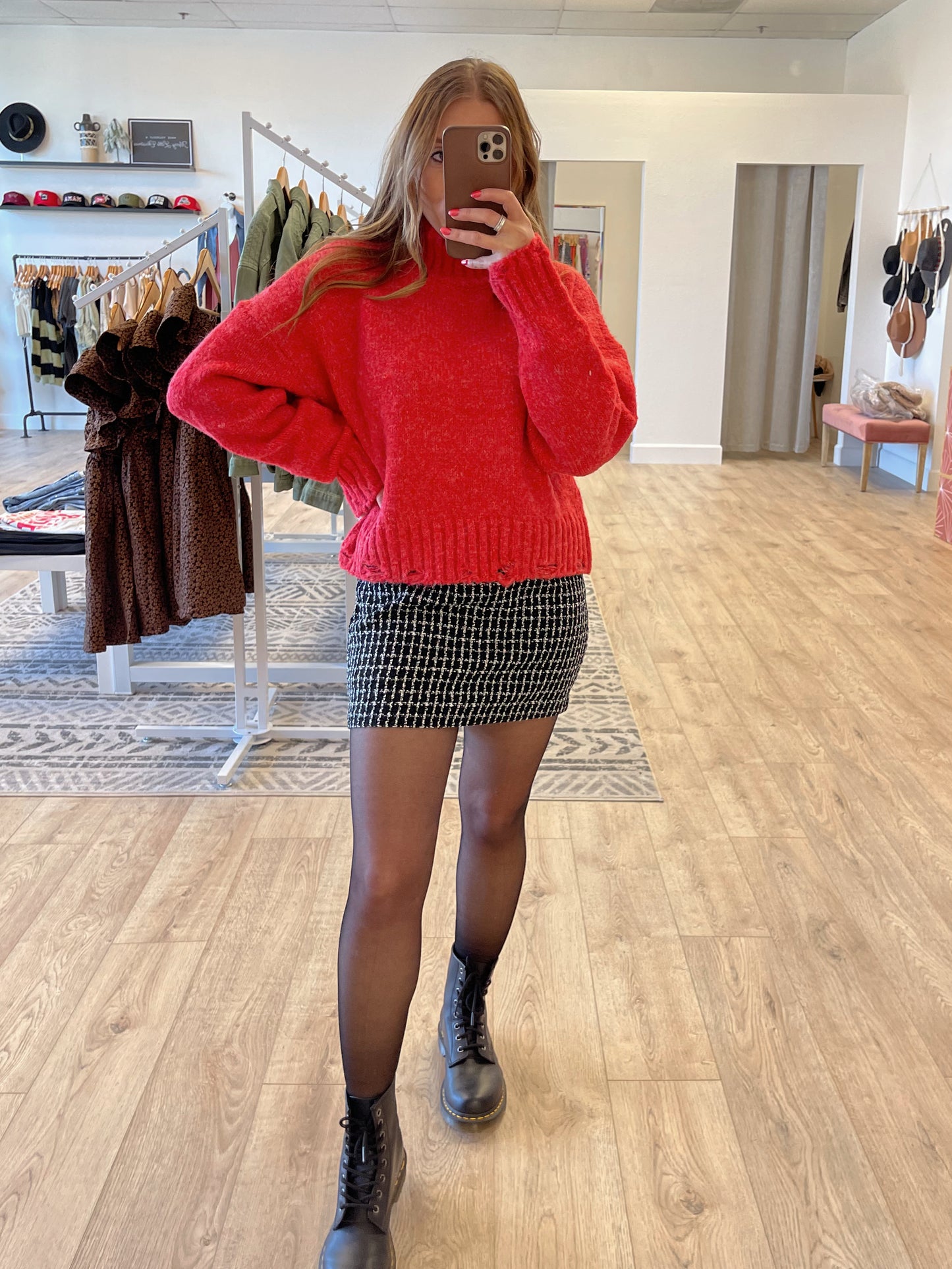 Tweed Mini Skirt