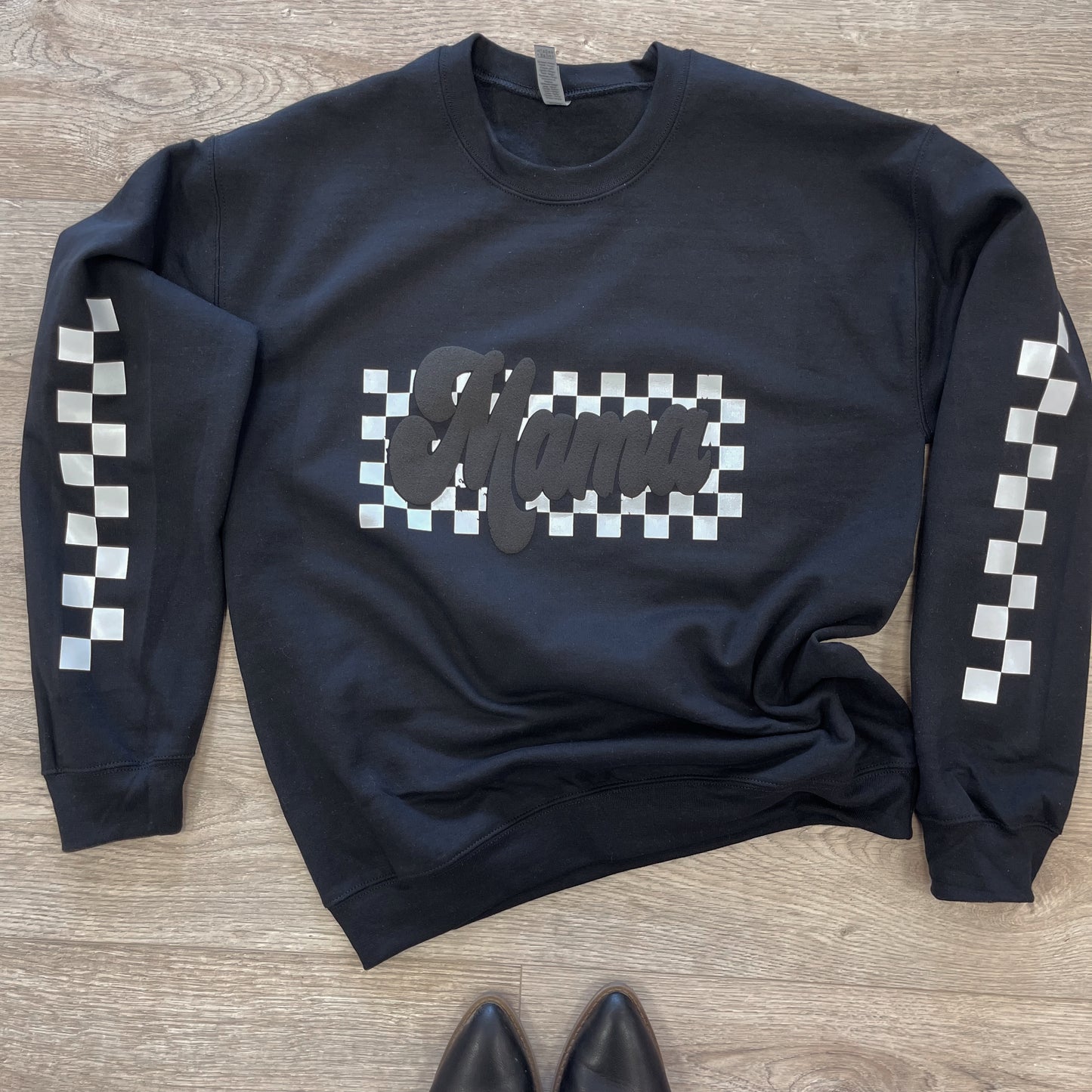 Checkered Mama Sweater