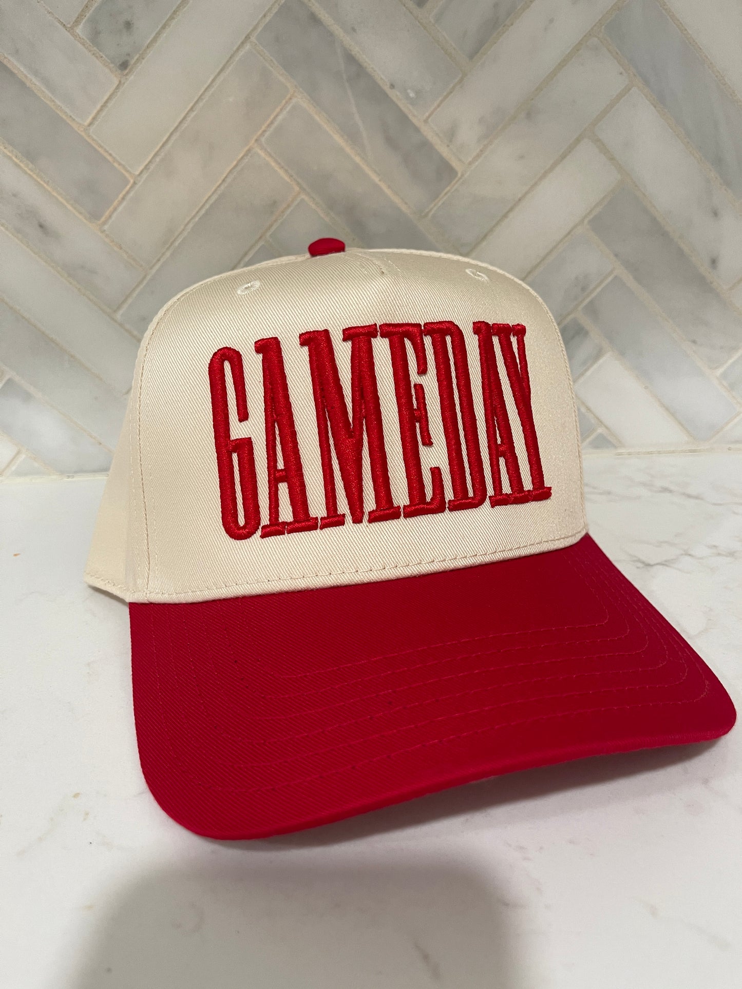 Custom Gameday puff Trucker Hat