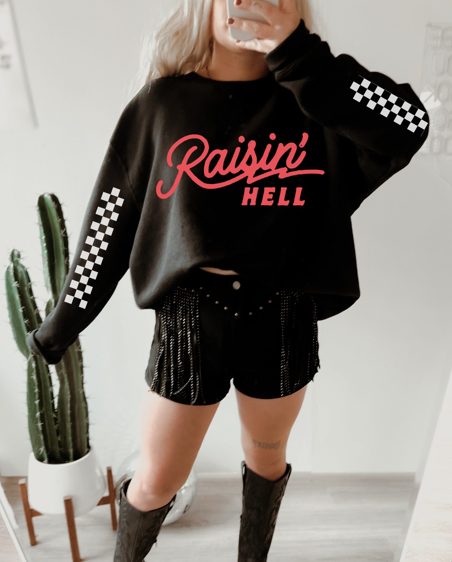 Raisin' Hell Graphic Crewneck