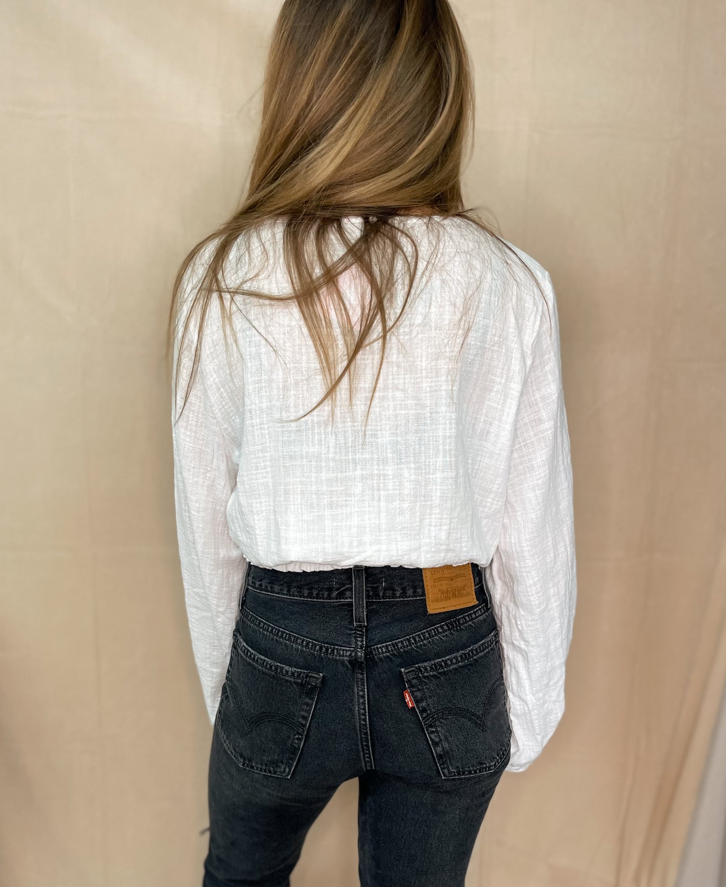White Gauze Top