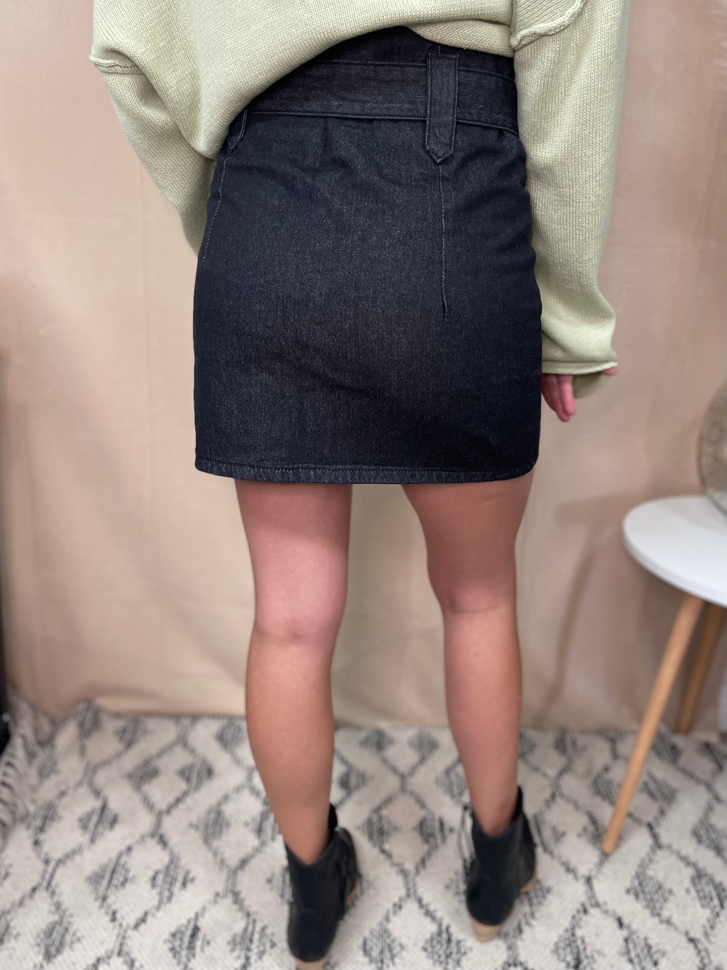 Denim Mini Skirt