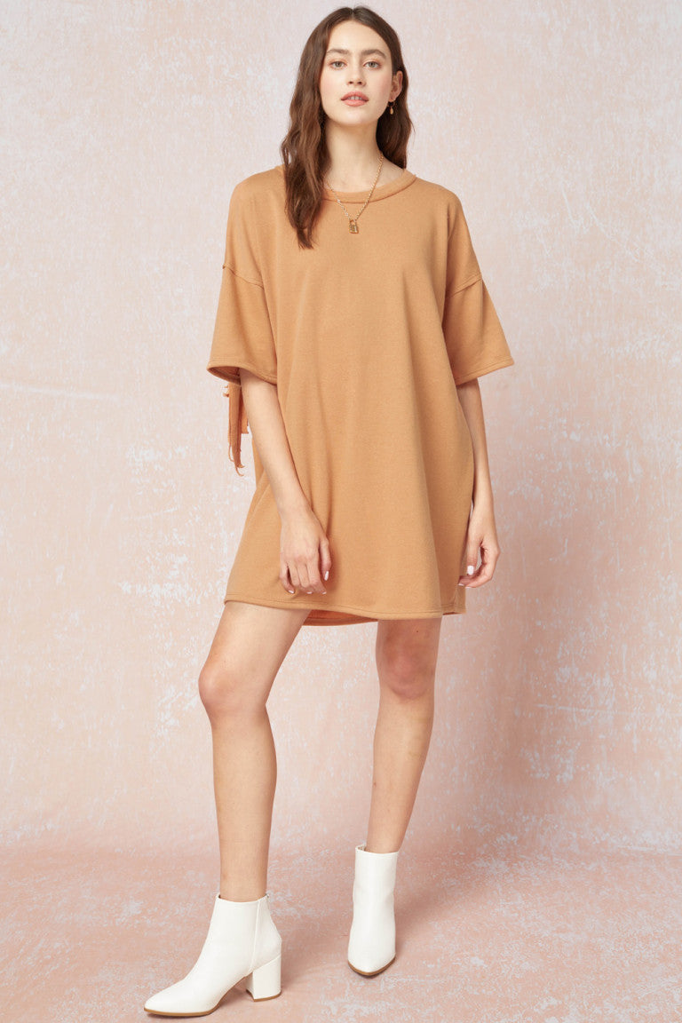 Fringe Tee Shirt Dress