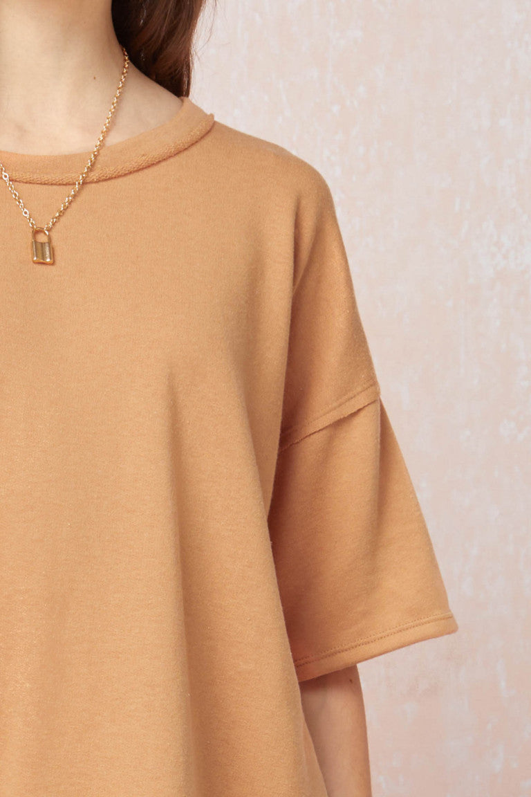 Fringe Tee Shirt Dress