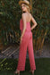 Flare Tube Top with Two-Fer Look Jumpsuit