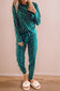 Christmas Candy Cane Top and Pants Loungewear Set