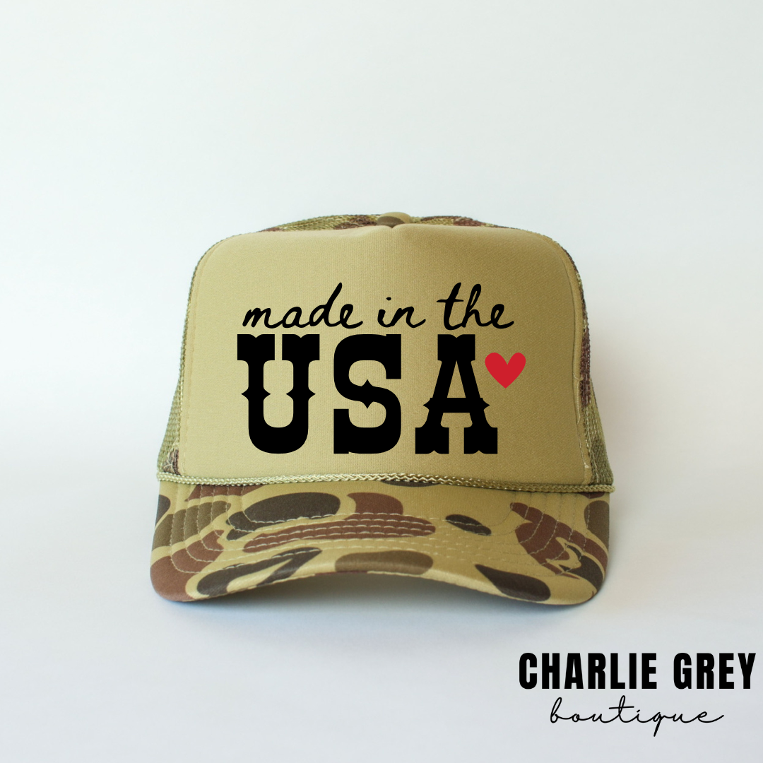 Made in the USA trucker hat