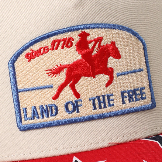 Land Of The Free Stars Trucker Hat