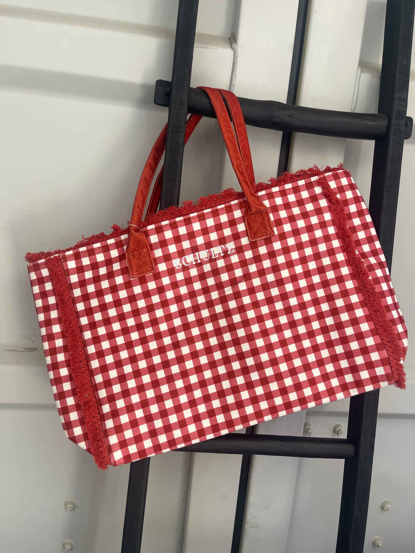 Custom Gingham Tote