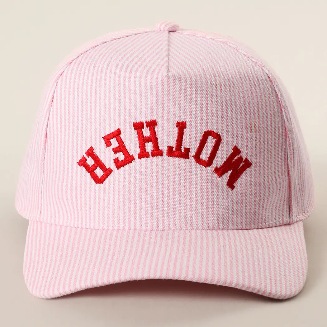 Striped Mother Trucker Hat