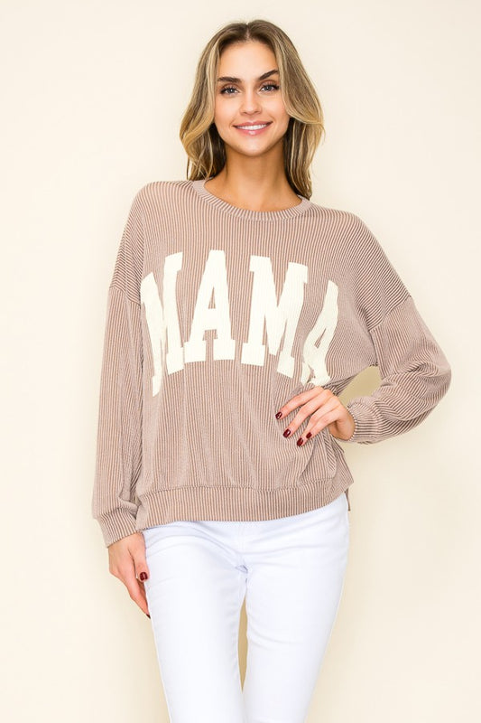 Mama Ribbed Sweater