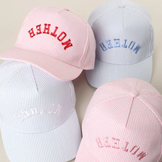 Striped Mother Trucker Hat