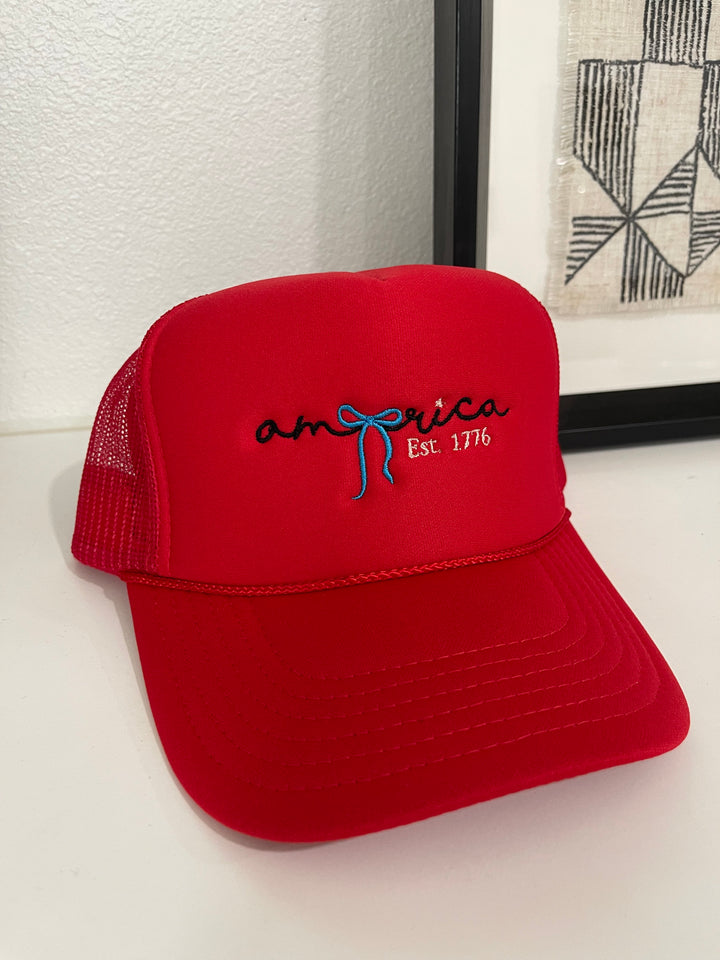 American Mama Trucker Hat