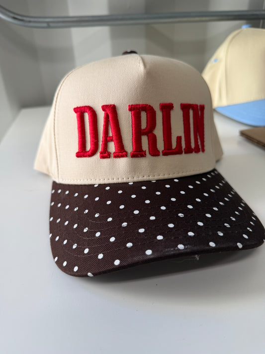 Darlin Polka Dot Trucker Hat