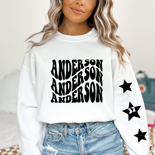 Custom Star Sleeve Sweater