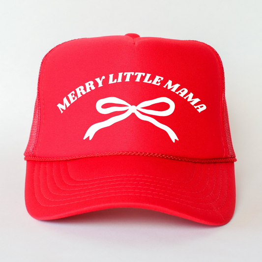 Merry Little Mama Trucker Hat