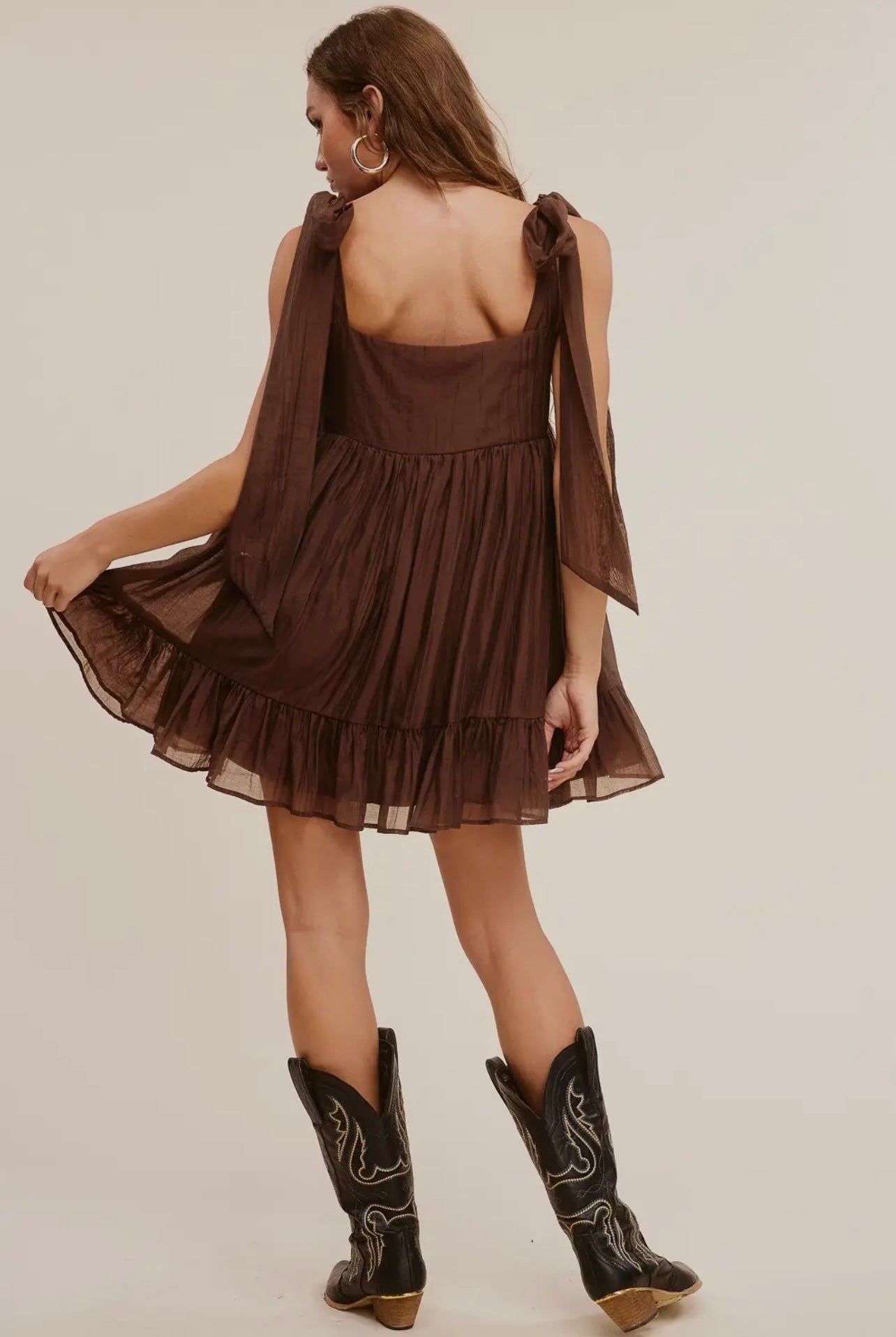 Chiffon Babydoll Mini Dress