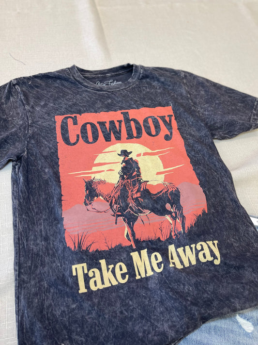 Cowboy Take Me Away graphic tee