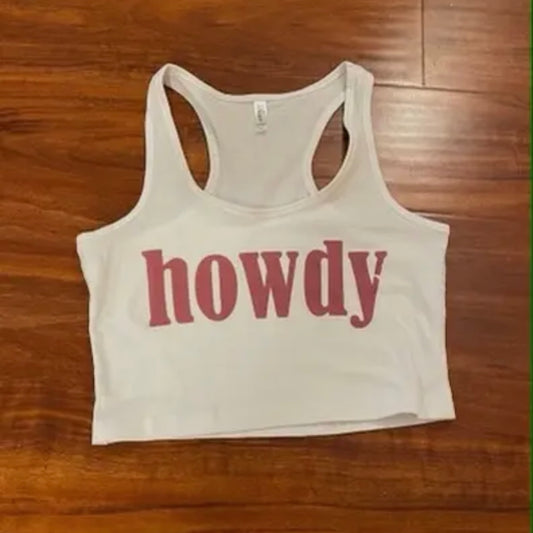 Howdy Cropped Tank Top