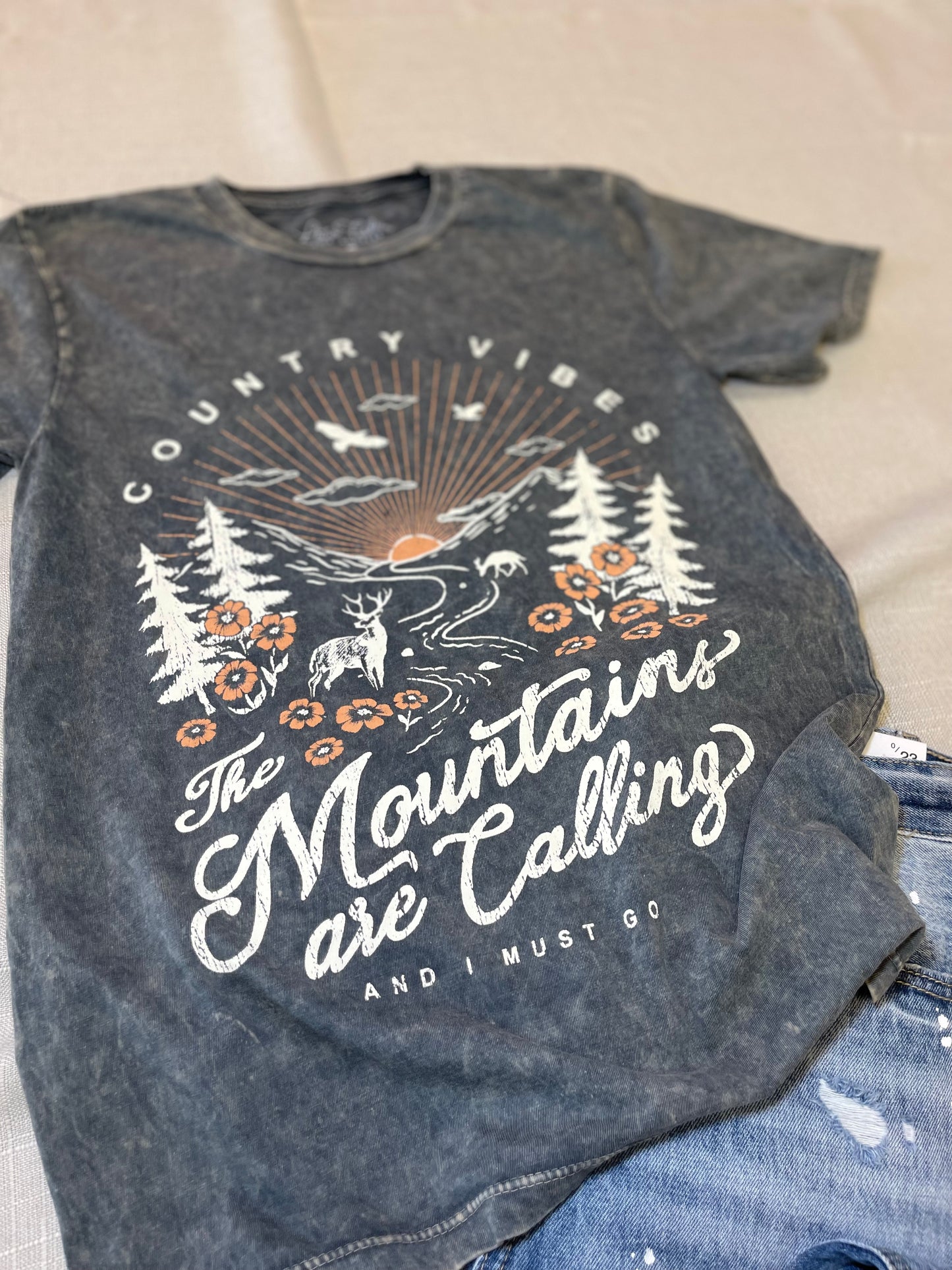 The Mountains are calling graphic tee