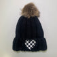 Checkered Heart Beanie