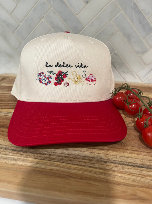 La dolce vita trucker hat