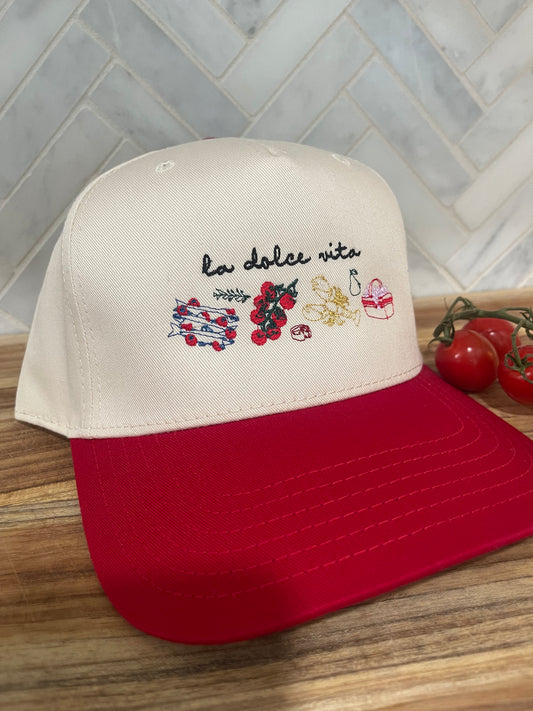 La dolce vita trucker hat