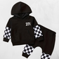 Custom Kids Checkered Sweat Outfit