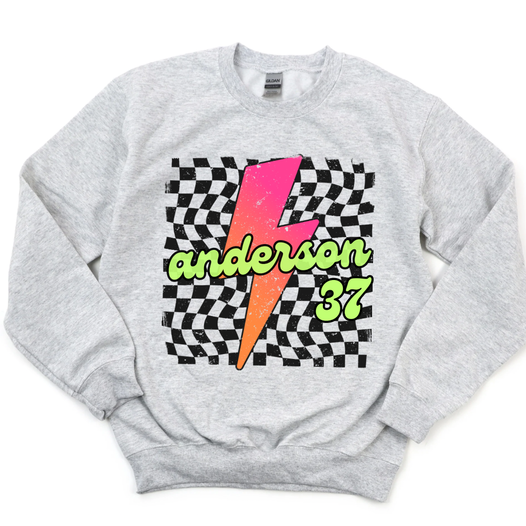 Custom Retro Bolt Crewneck