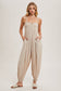 Gauze Smocked Jumpsuit