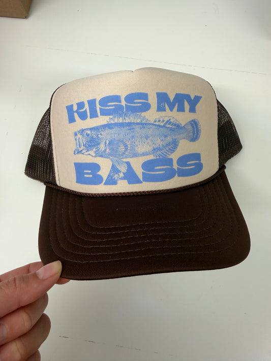 Kiss My Bass Trucker Hat