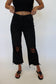 90's Vintage Crop Flare Jeans