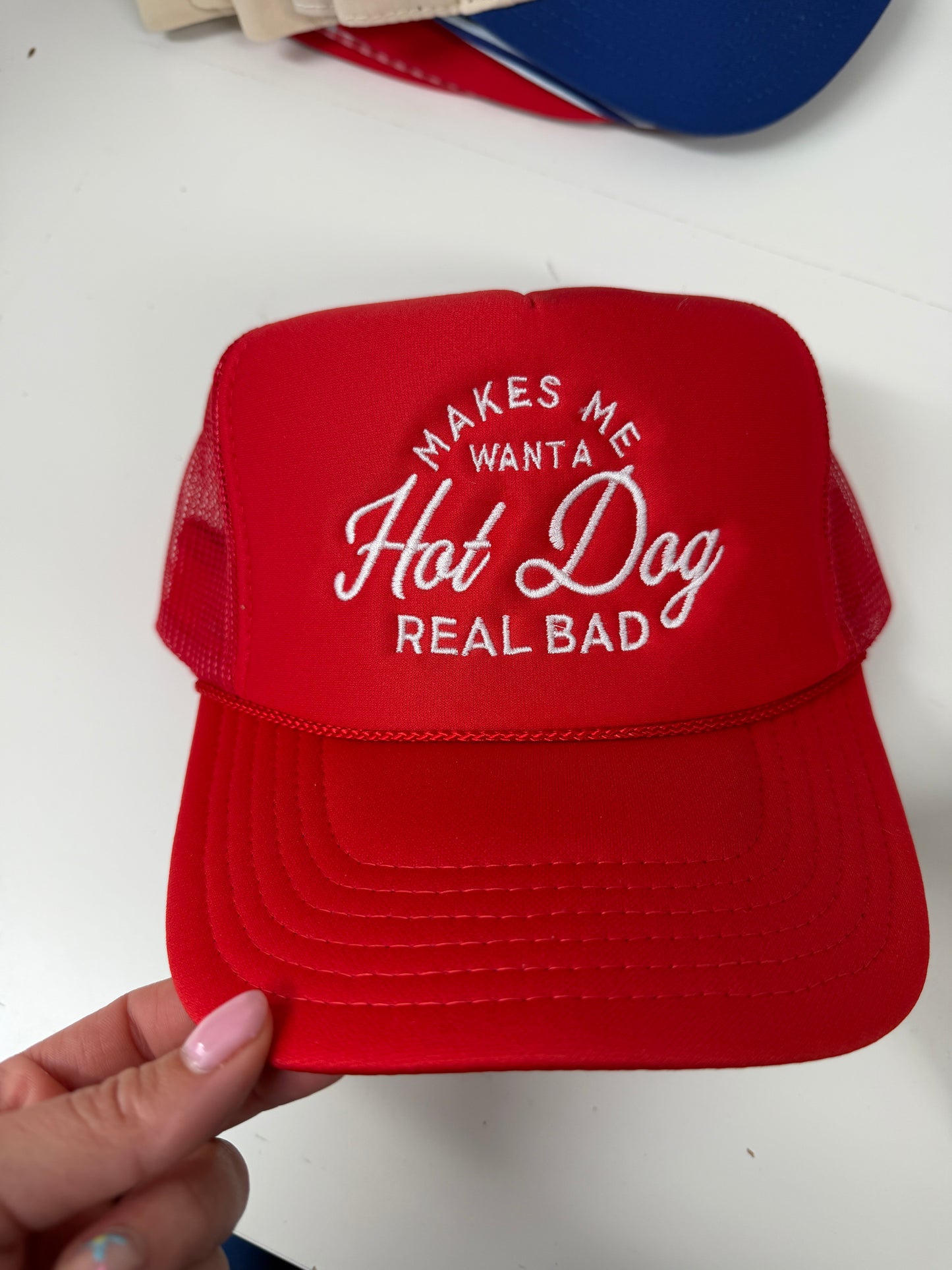 Makes Me Want A Hotdog Real Bad Trucker Hat