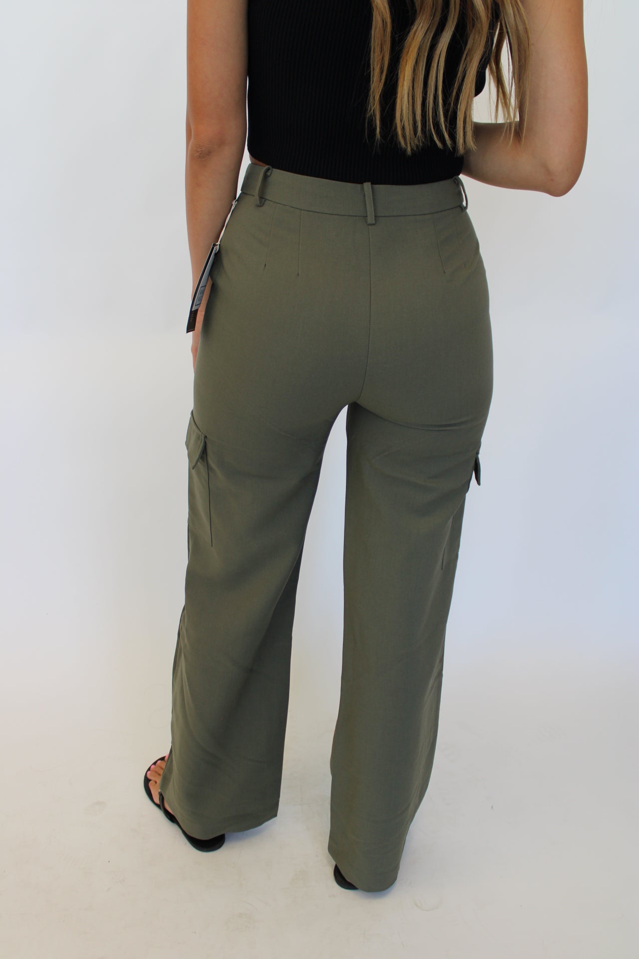 Twill Wide Leg Pants