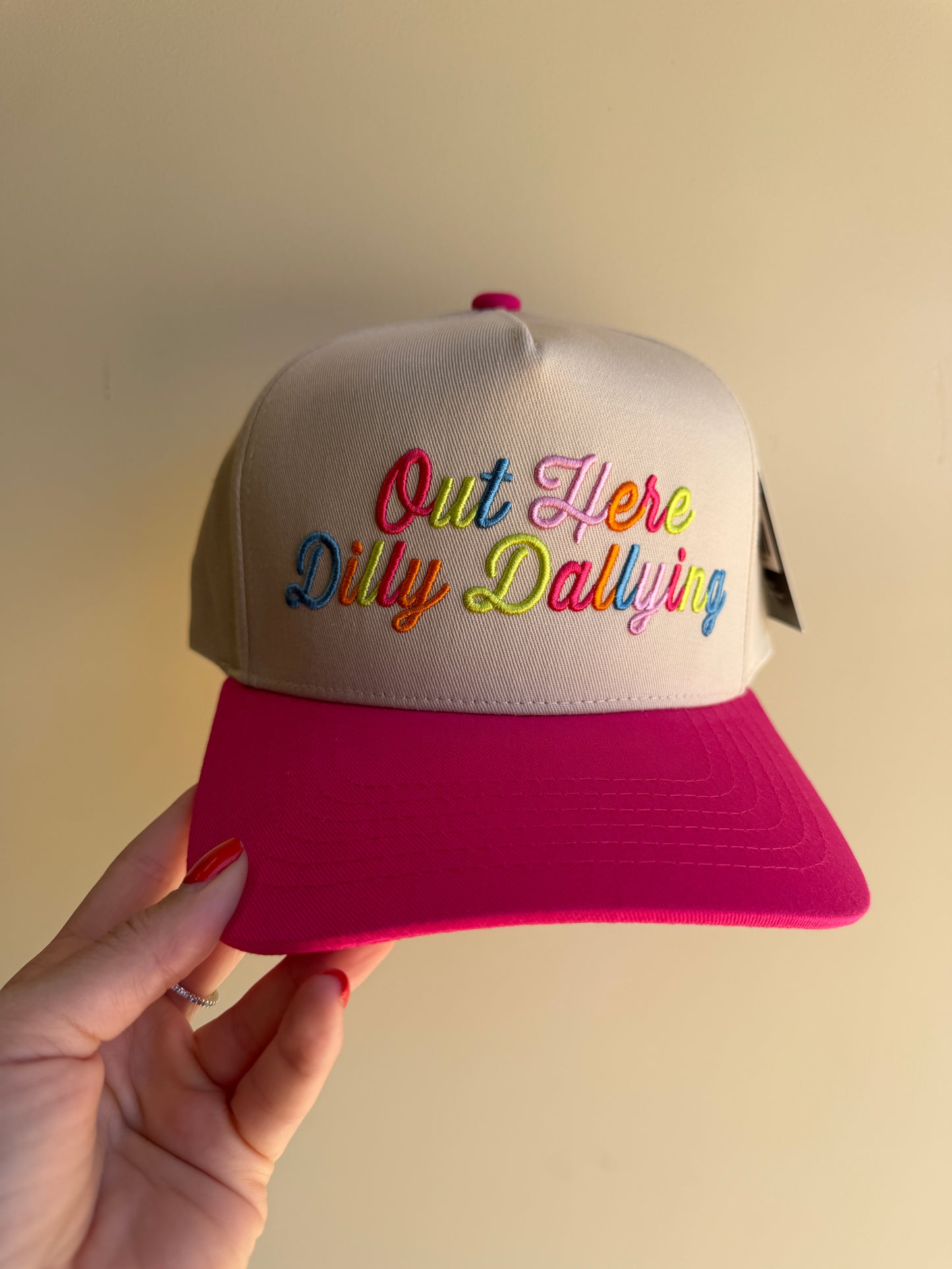 Out Here Dilly Dallying Trucker Hat