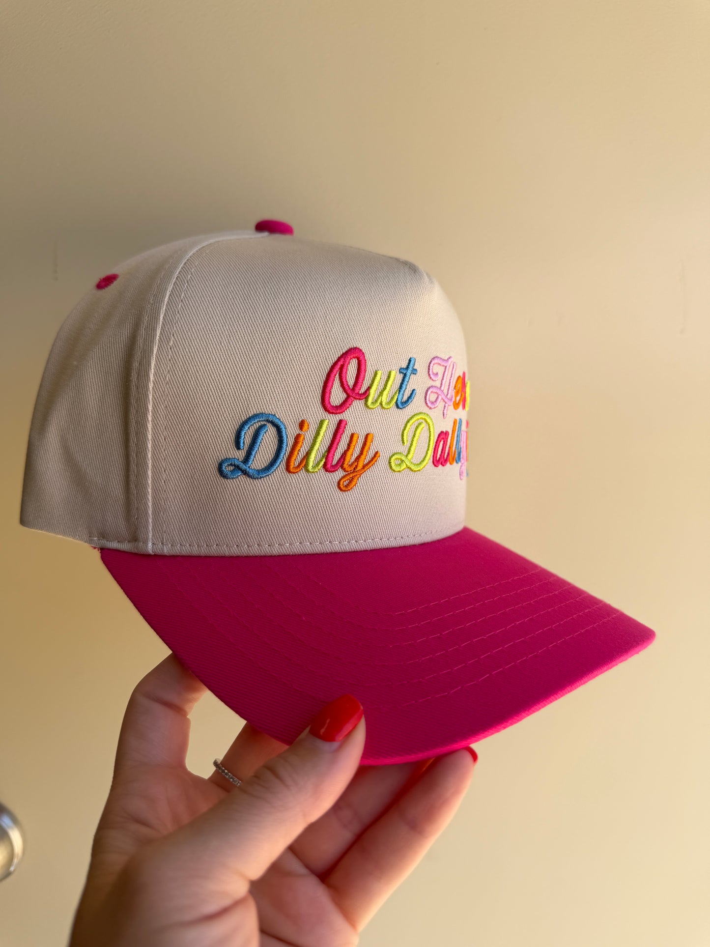 Out Here Dilly Dallying Trucker Hat