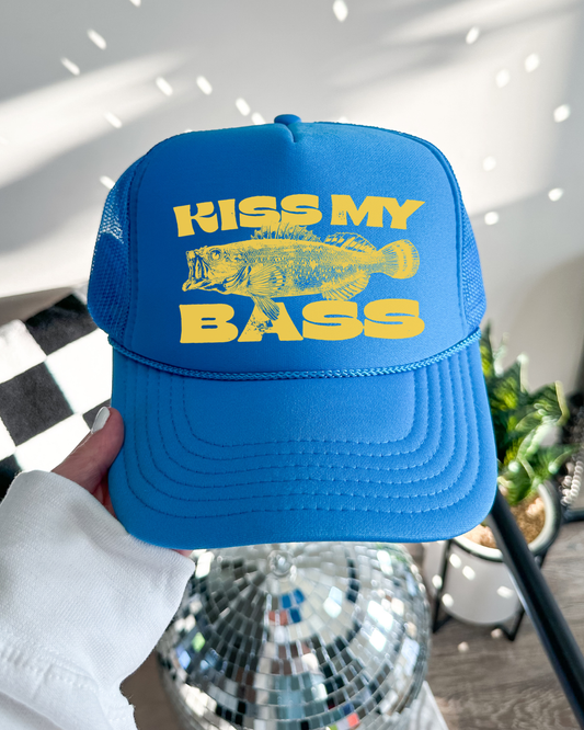 Kiss My Bass Trucker Hat