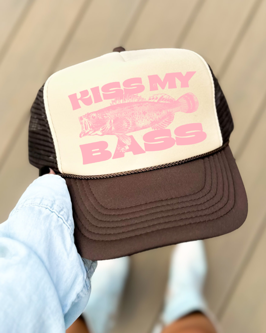 Kiss My Bass Trucker Hat