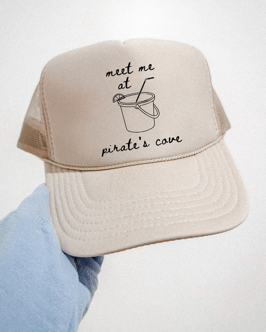 Meet Me At Pirates Cove Trucker Hat