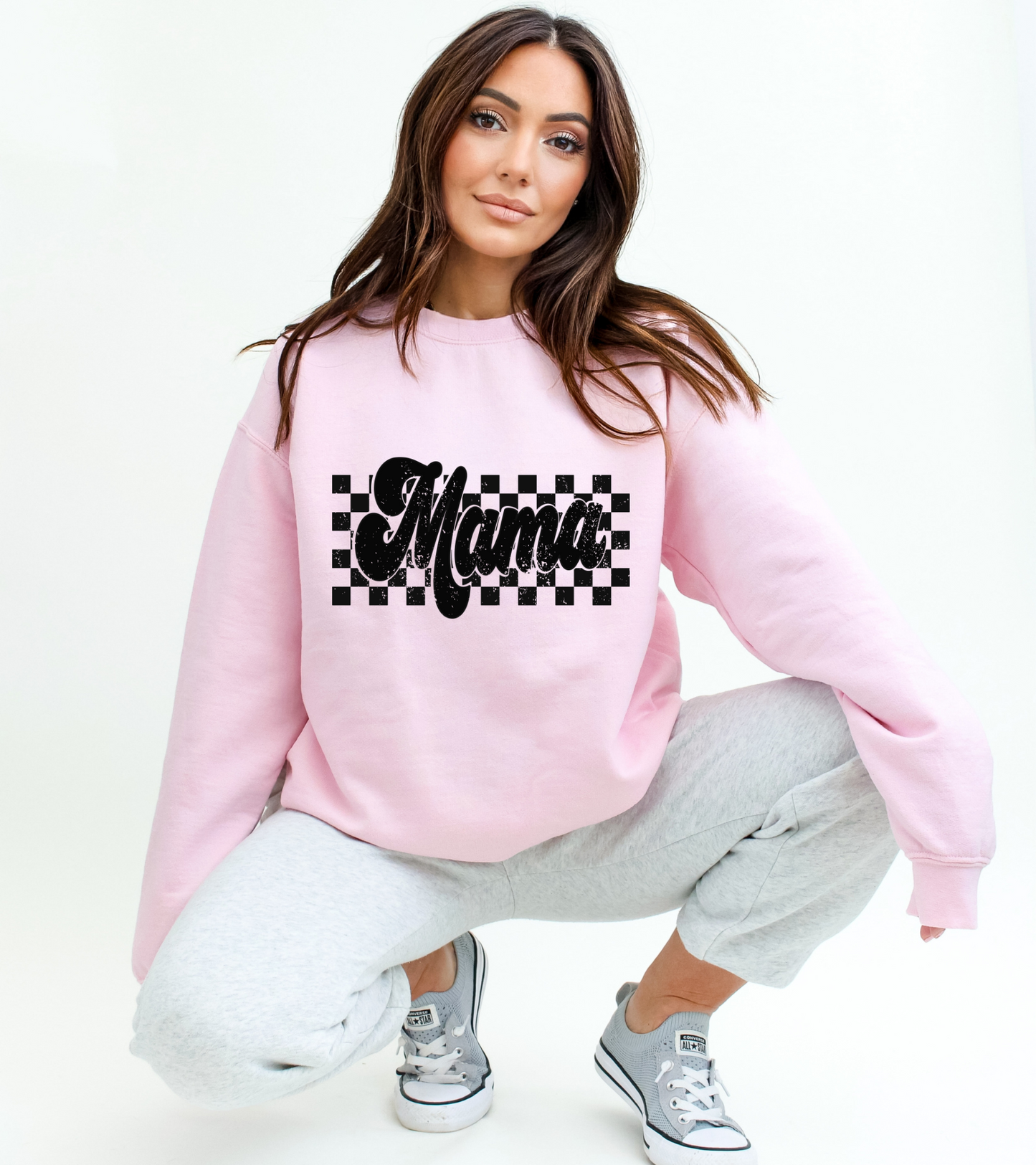 Checkered Mama Sweater