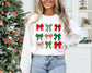 Christmas Bow Graphic Crewneck