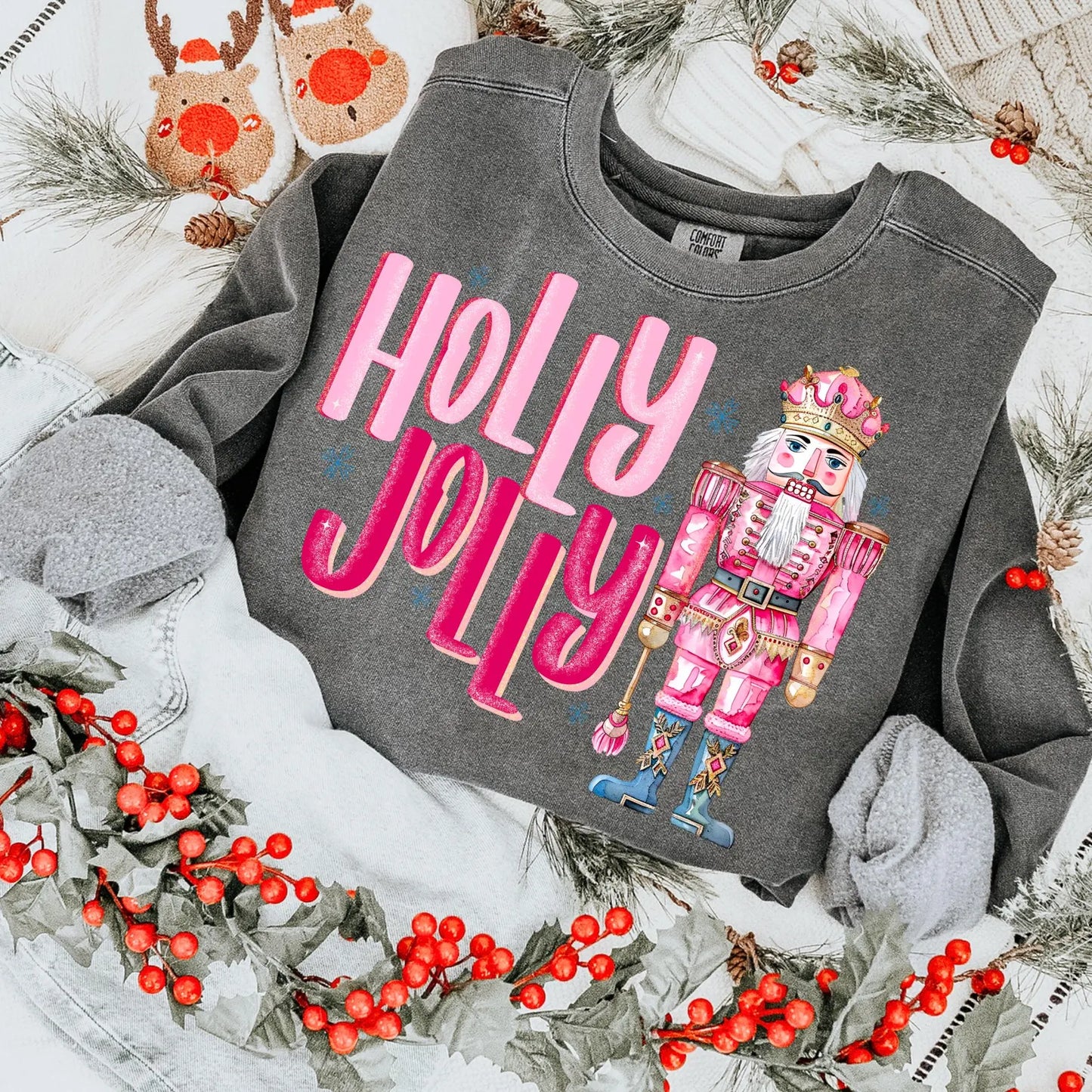 Holly Jolly Christmas Graphic Crewneck