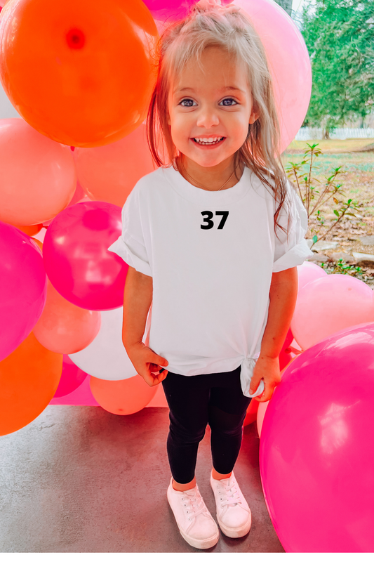 Kids Custom Number Tee