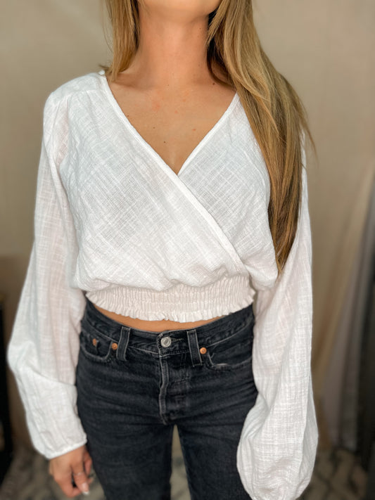 White Gauze Top