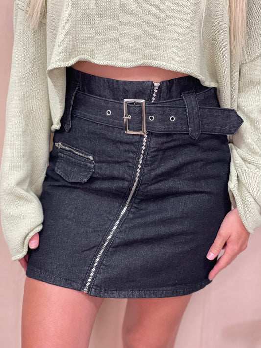 Denim Mini Skirt