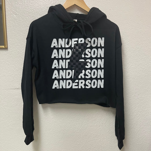 Custom Glitter Bolt Hoodie