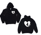 Custom heart hoodie